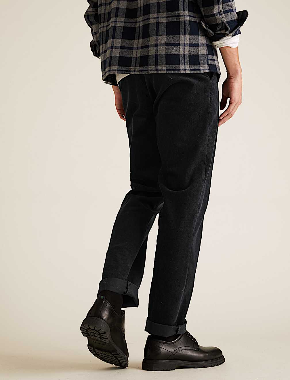 Regular Fit Corduroy Stretch Trousers