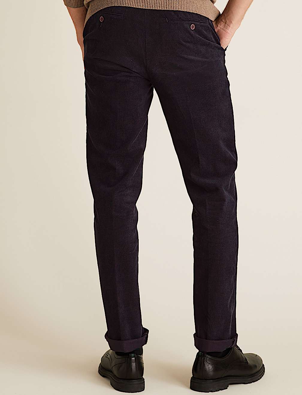 Regular Fit Corduroy Stretch Trousers