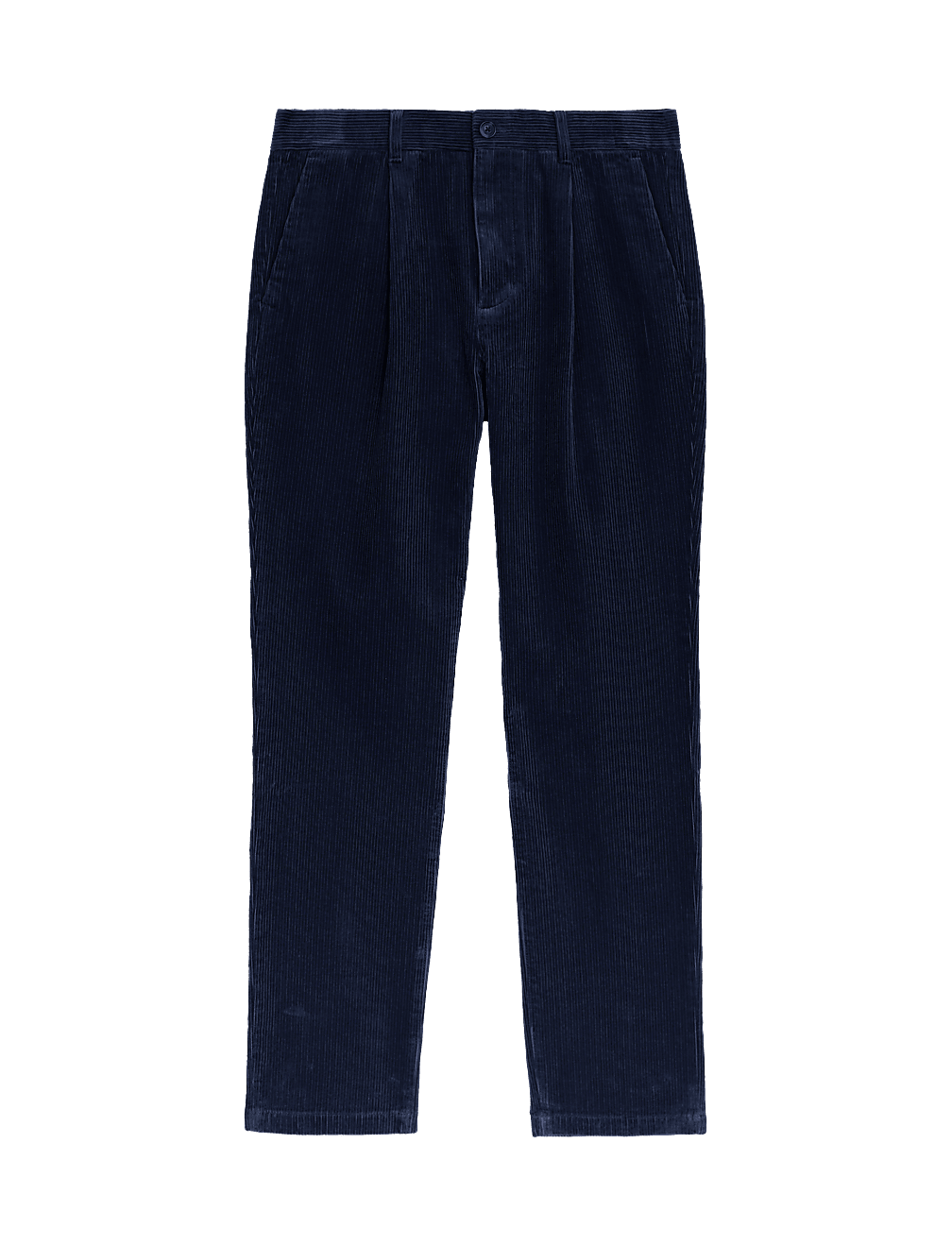 Regular Fit Luxury Single Pleat Corduroy Chinos