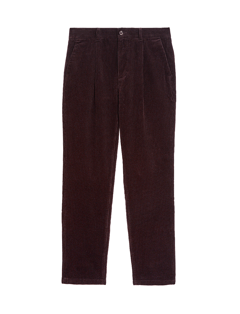 Regular Fit Luxury Single Pleat Corduroy Chinos