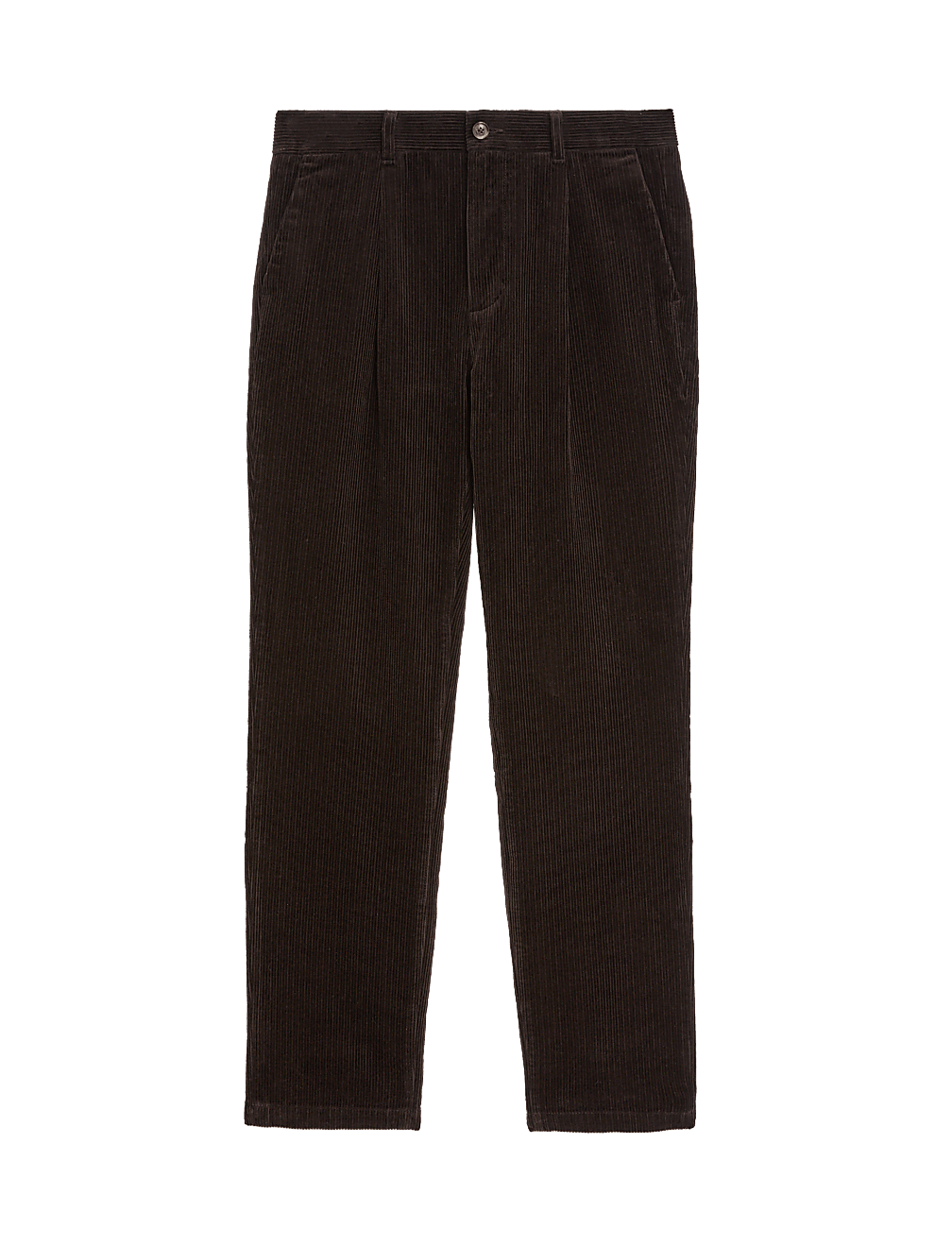 Regular Fit Luxury Single Pleat Corduroy Chinos