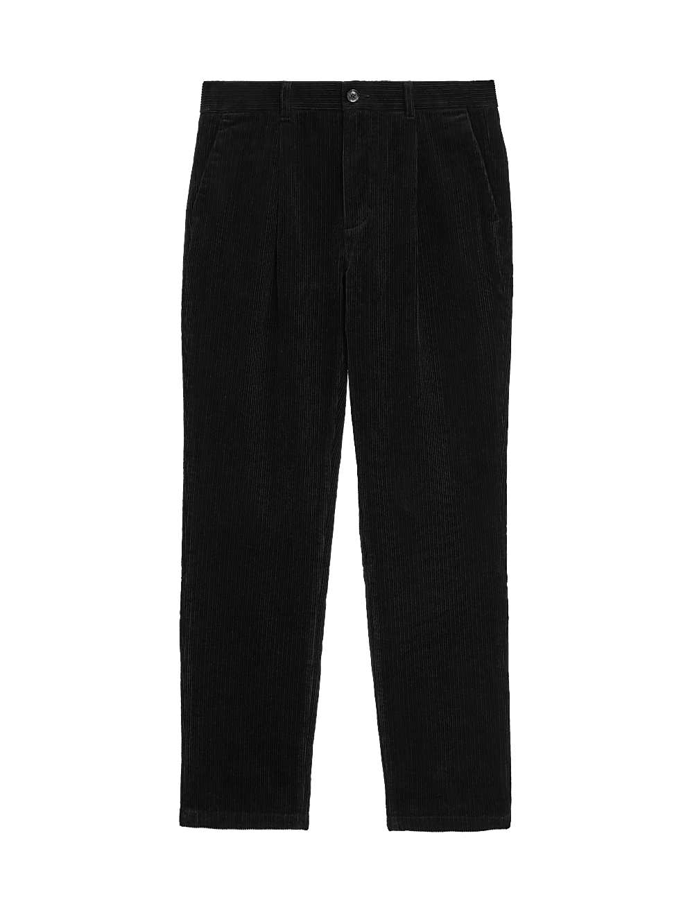 Regular Fit Luxury Single Pleat Corduroy Chinos