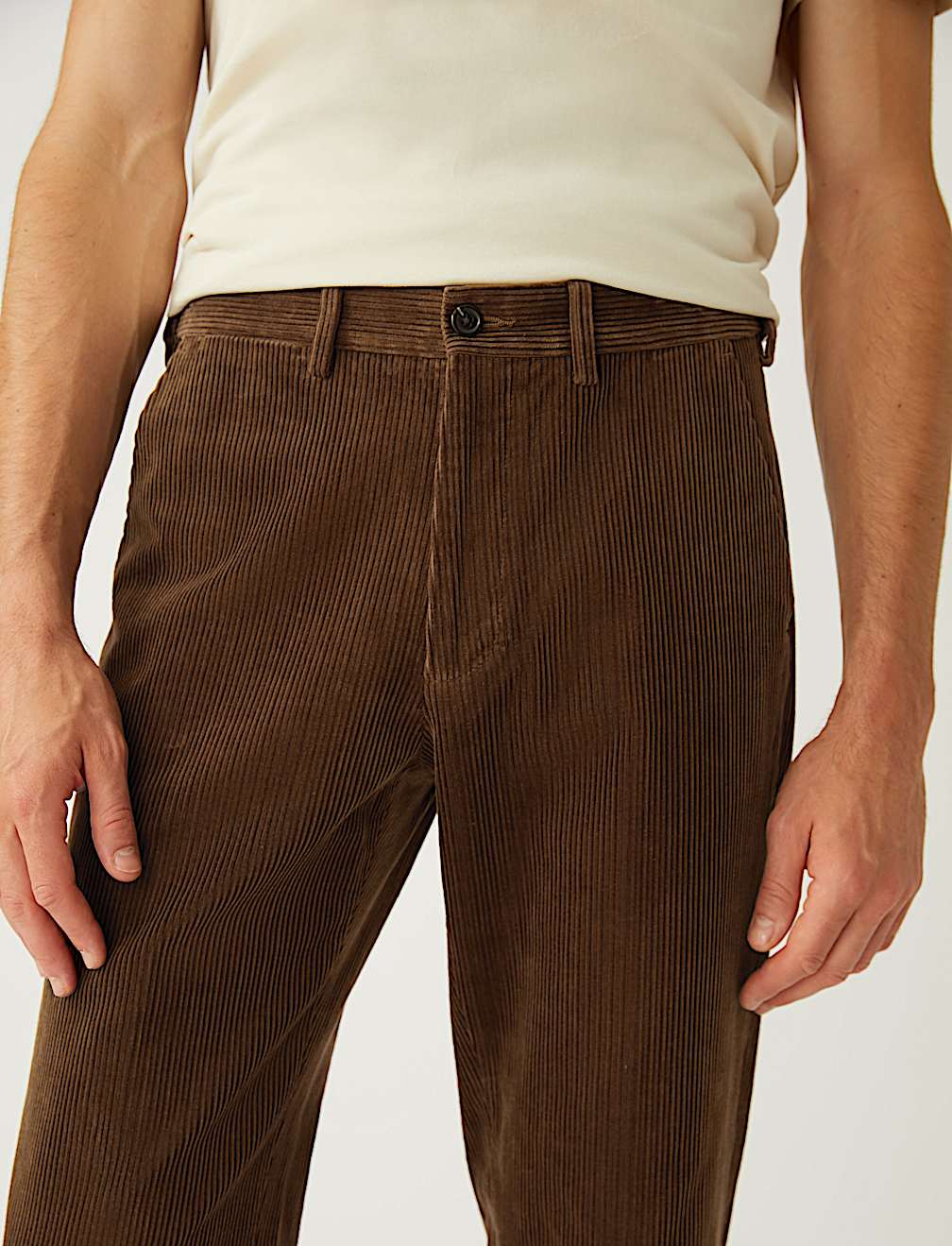 Regular Fit Luxury Corduroy Stretch Trouser