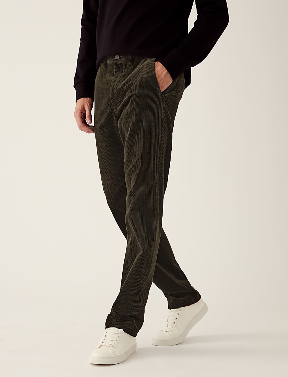 Regular Fit Luxury Corduroy Stretch Trouser