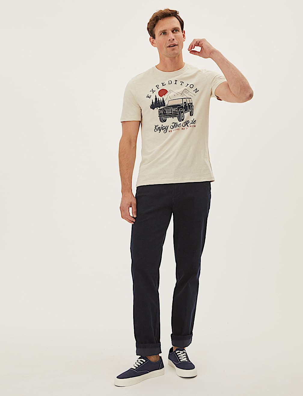 Regular Fit Corduroy Chinos
