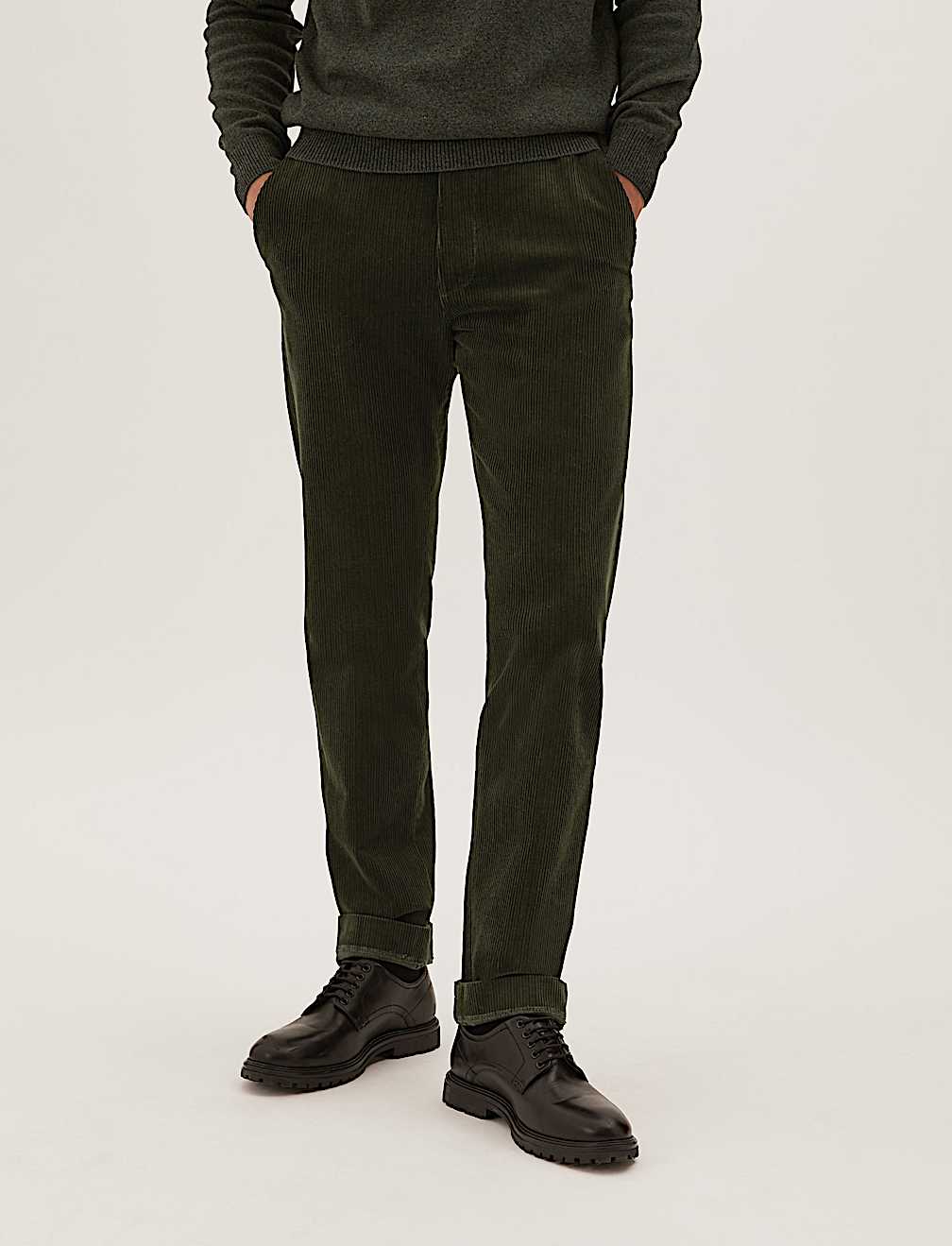 Regular Fit Lux Corduroy Stretch Trousers