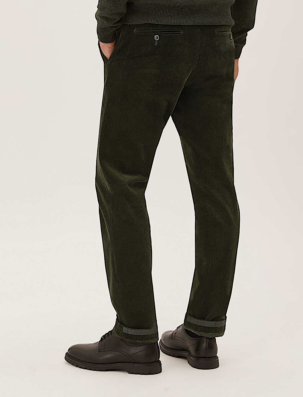 Regular Fit Lux Corduroy Stretch Trousers