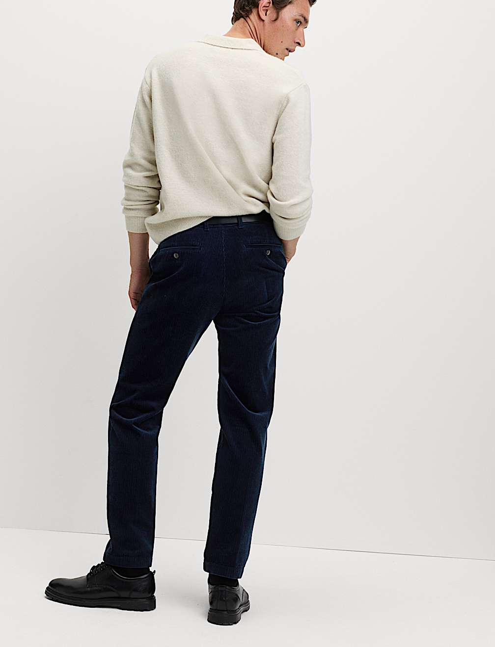 Regular Fit Cotton Rich Luxury Cord Chinos