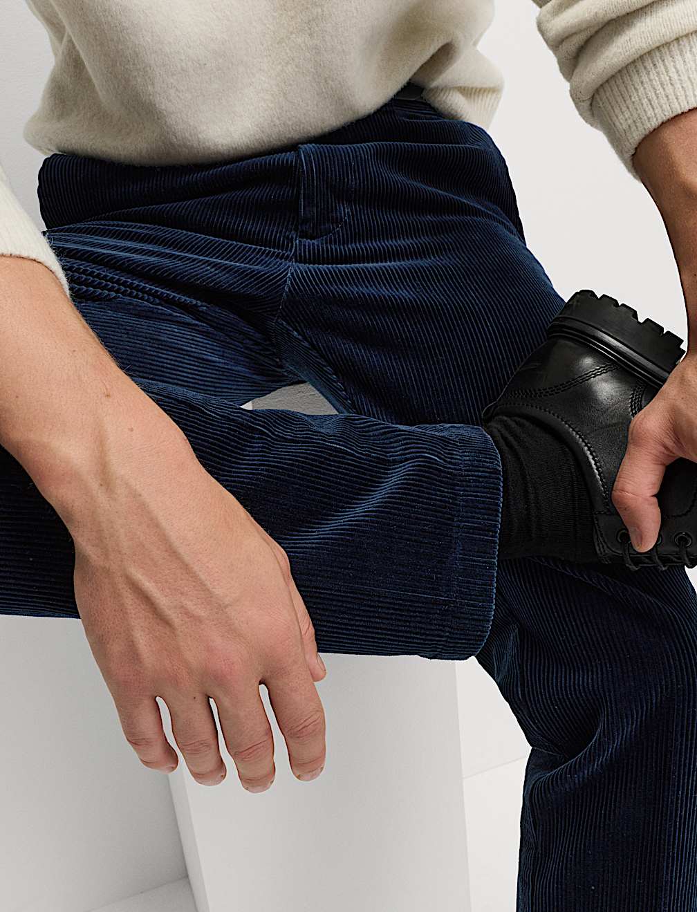 Regular Fit Cotton Rich Luxury Cord Chinos