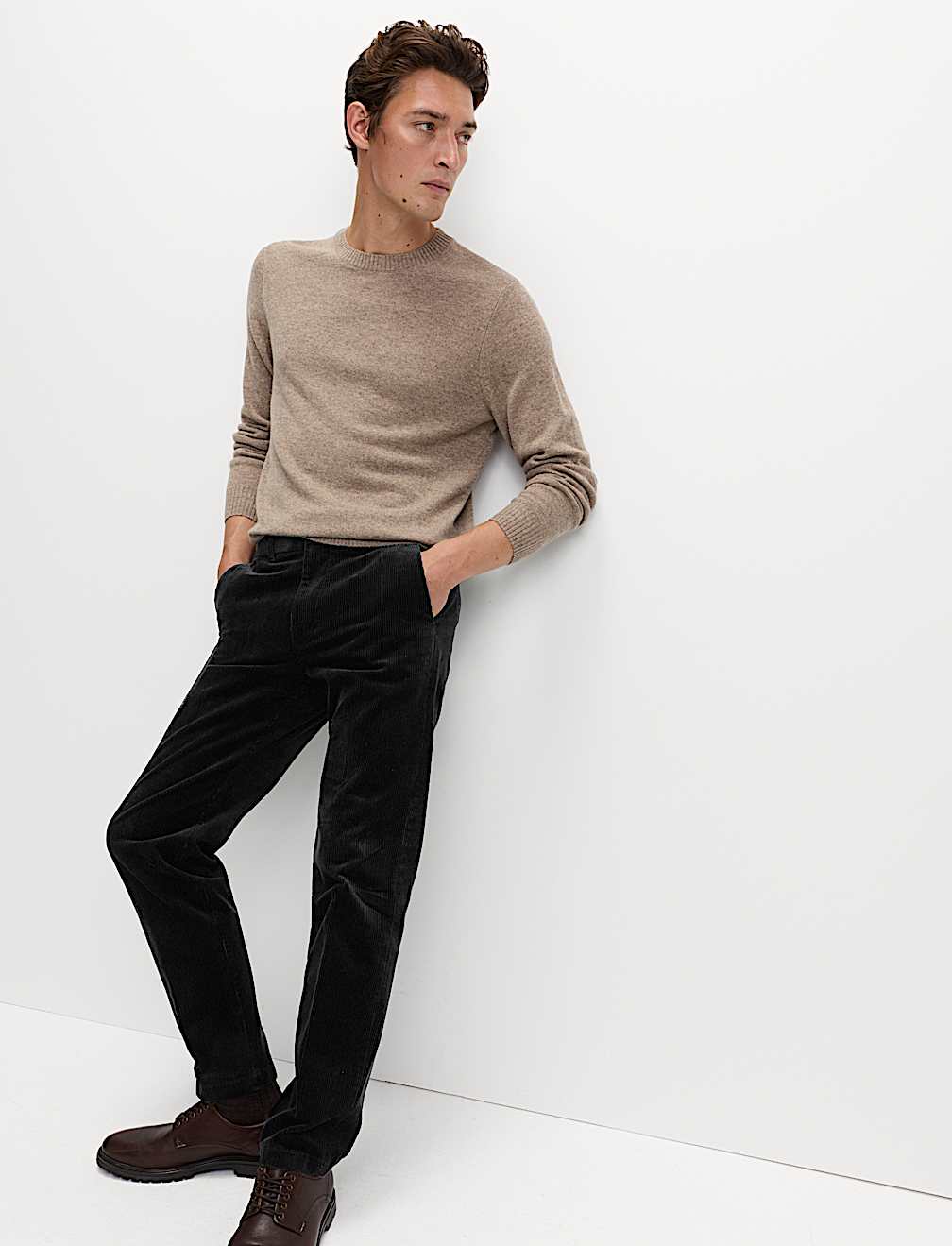 Regular Fit Cotton Rich Luxury Cord Chinos