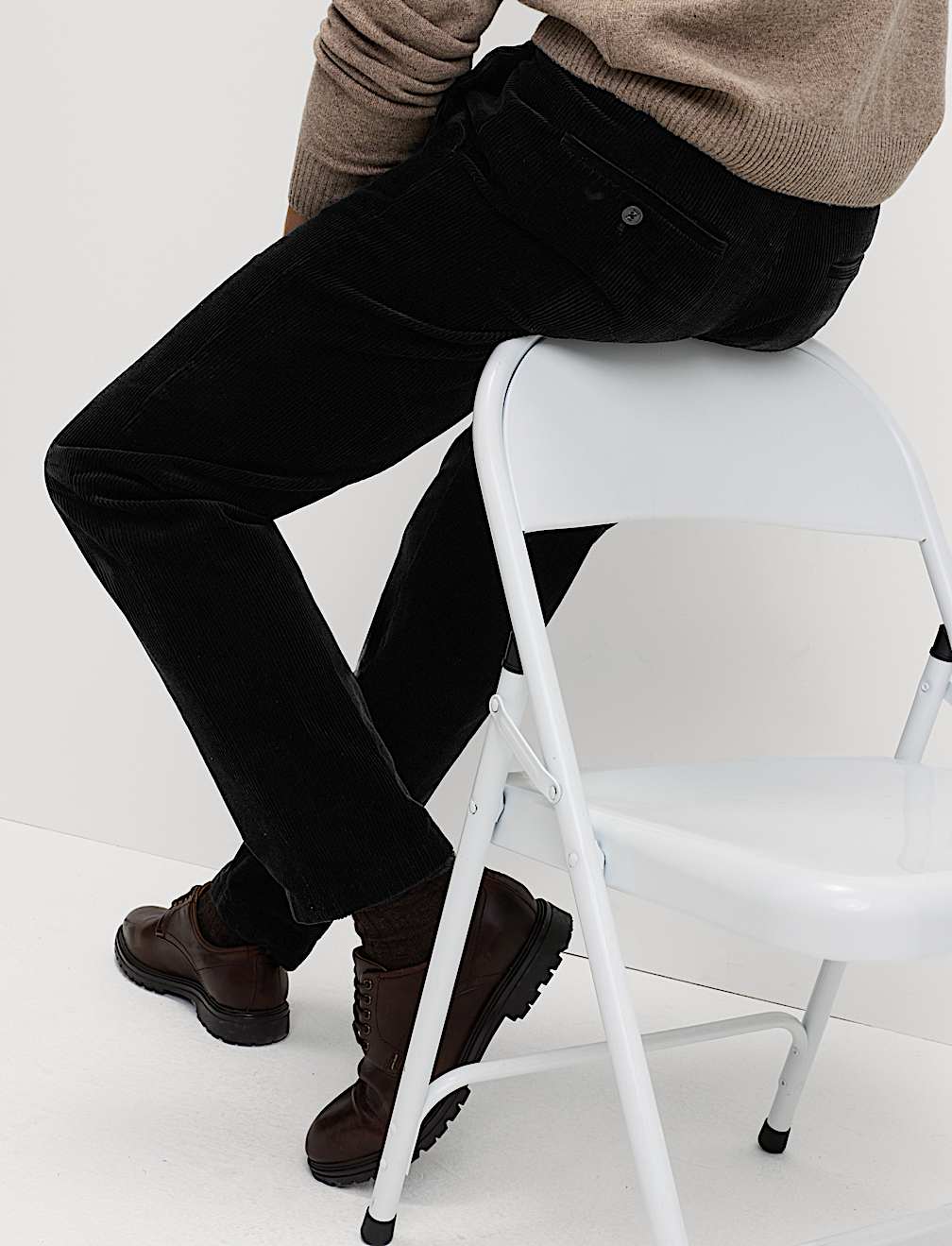 Regular Fit Cotton Rich Luxury Cord Chinos