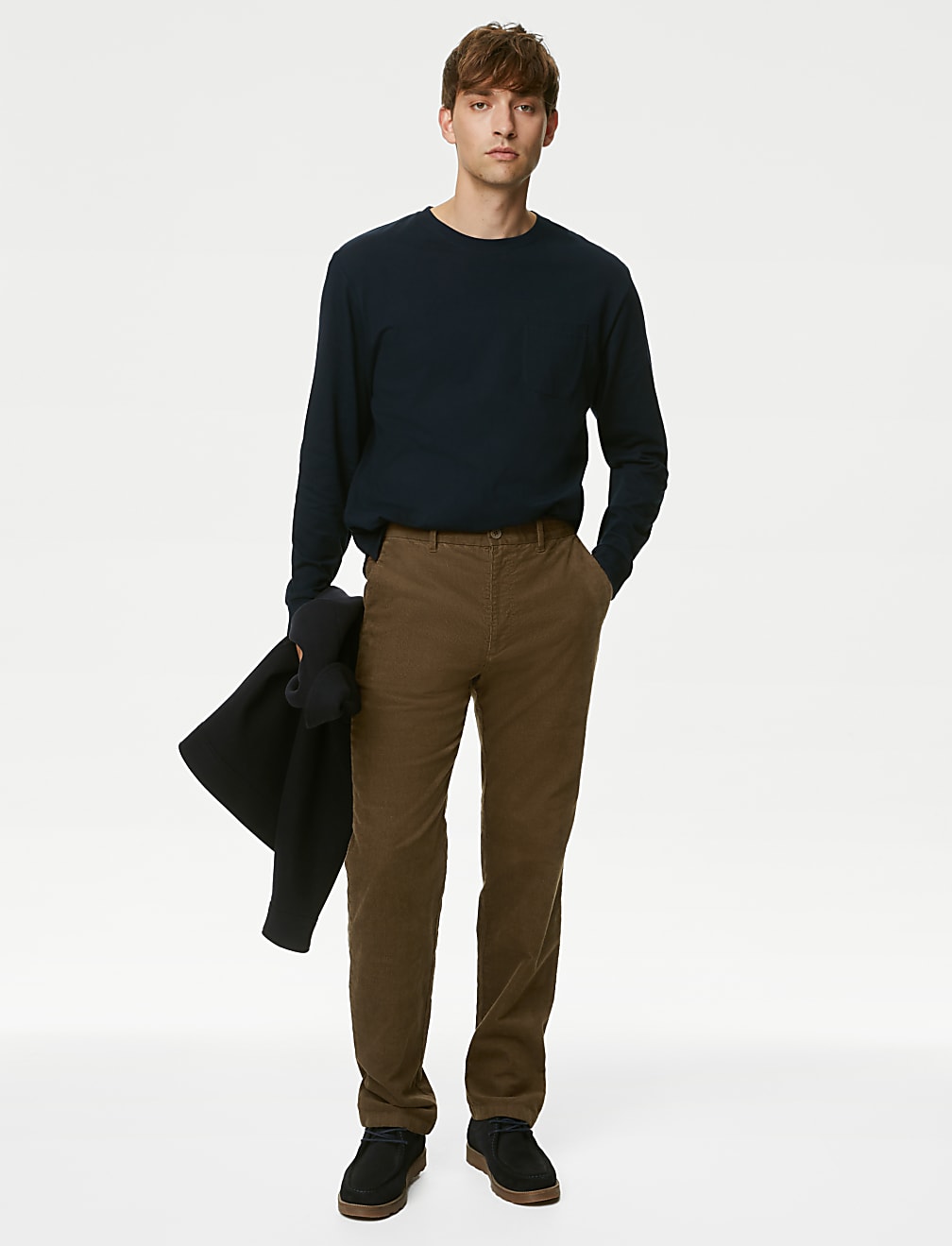 Regular Fit Corduroy Stretch Chinos