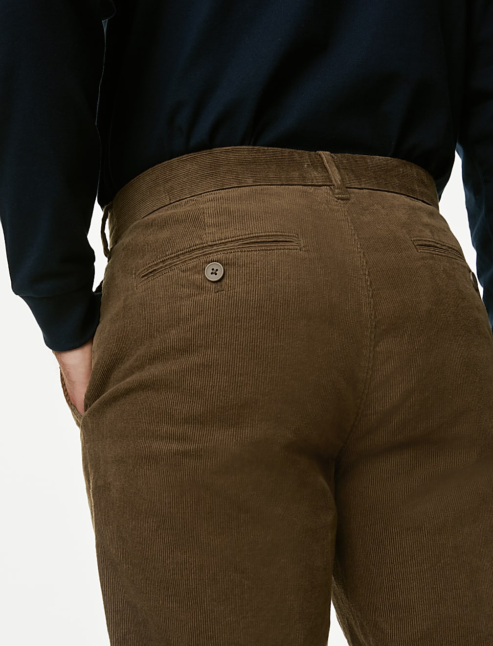 Regular Fit Corduroy Stretch Chinos