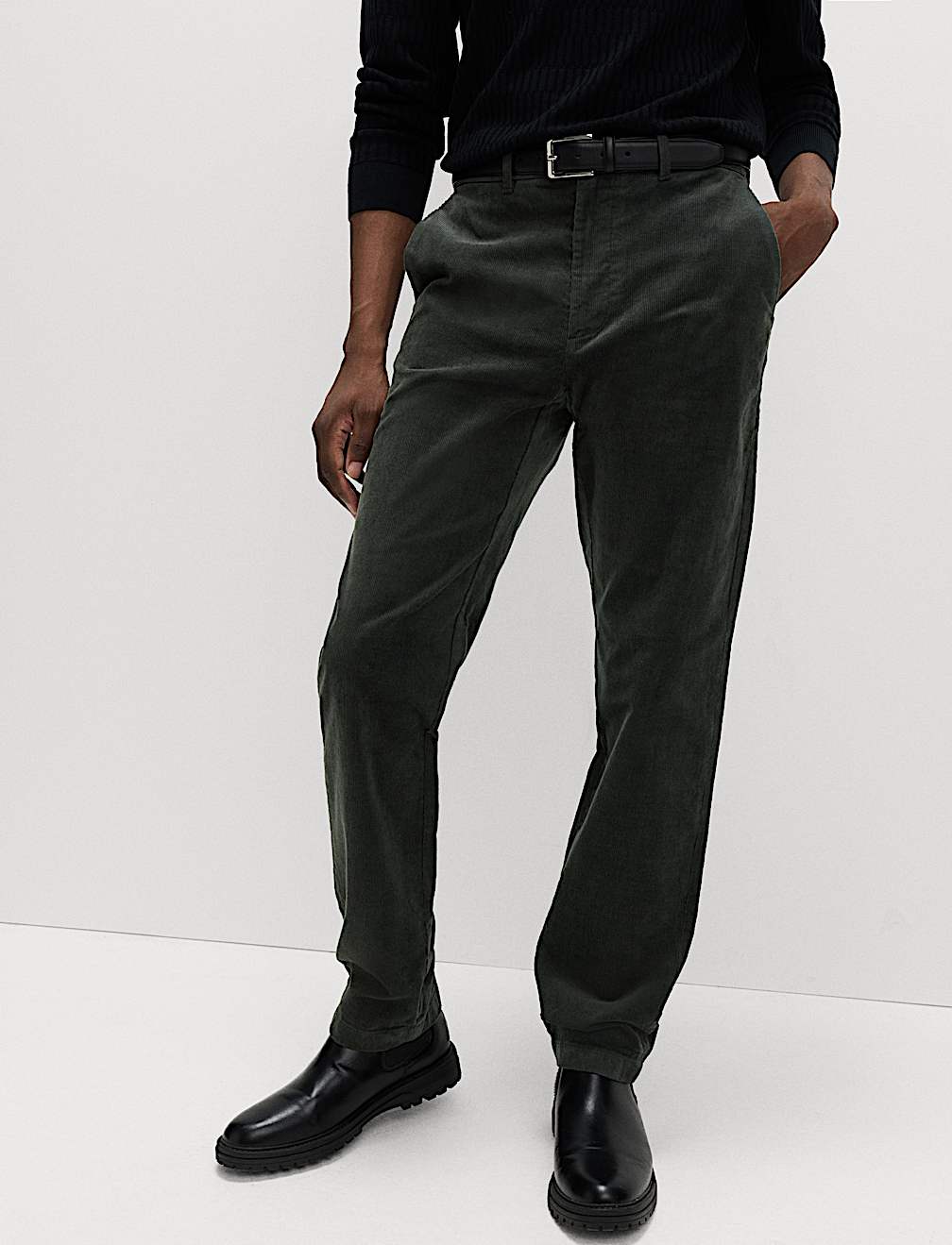 Regular Fit Corduroy Stretch Chinos