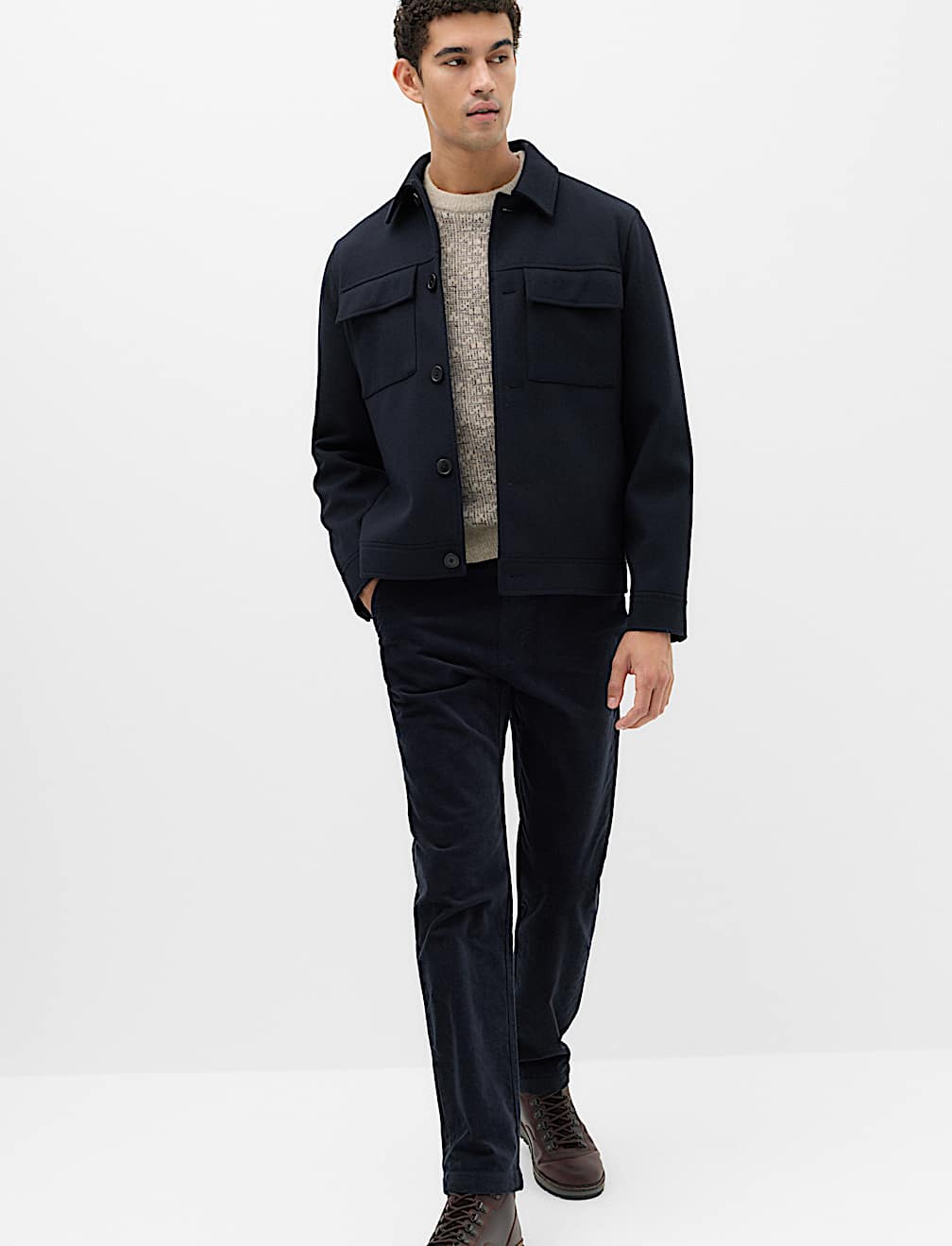 Regular Fit Corduroy Stretch Chinos