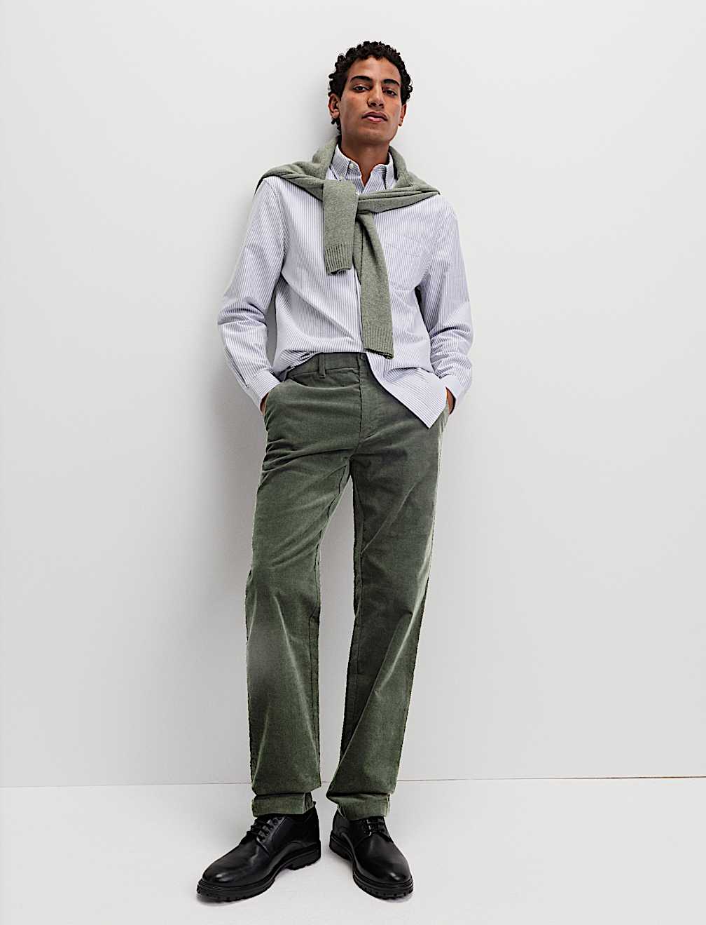 Regular Fit Corduroy Stretch Chinos
