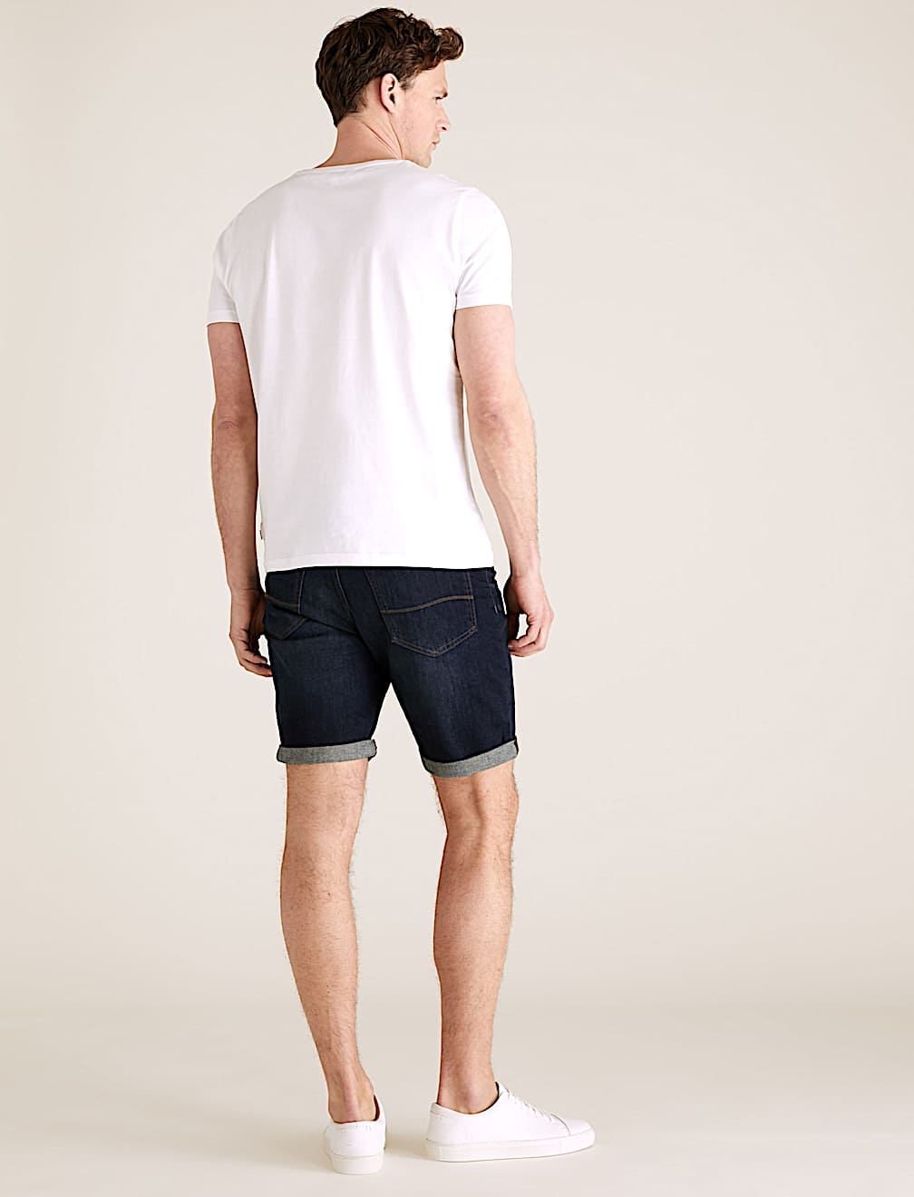 Organic Cotton Stretch Denim Shorts