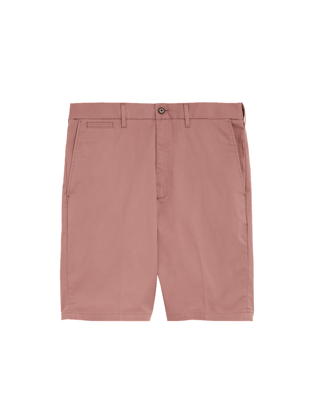Cotton Mix Plain Regular Fit Chino Shorts