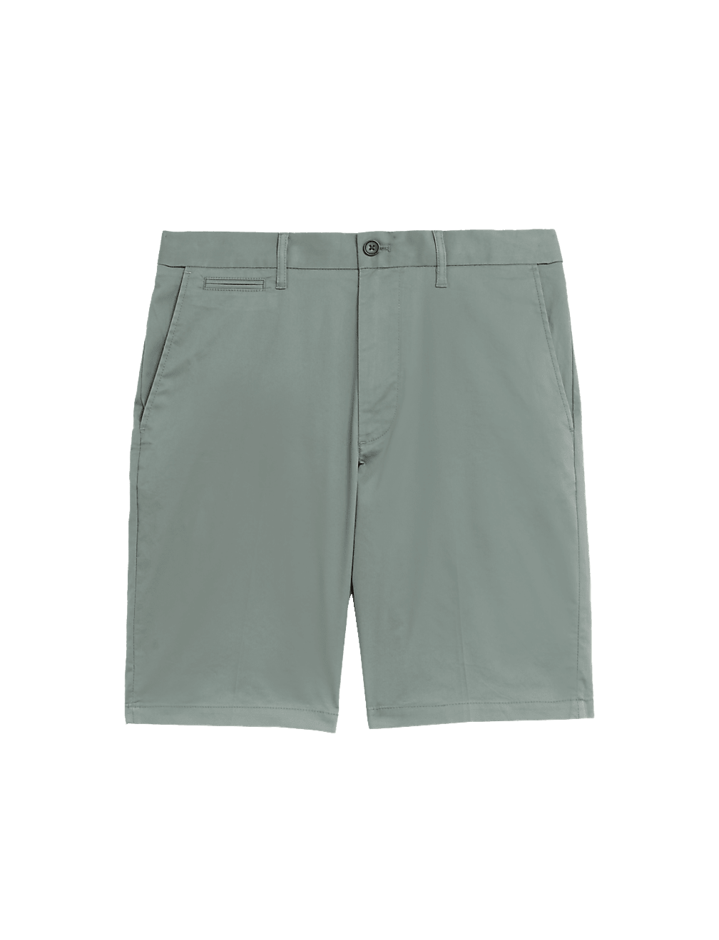 Cotton Mix Plain Regular Fit Chino Shorts