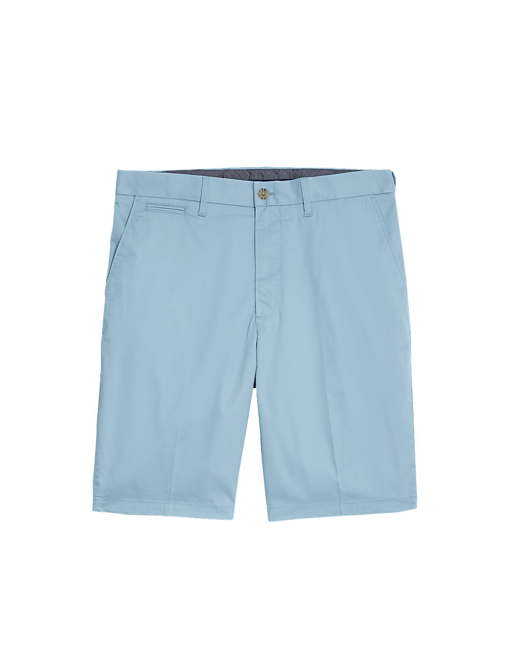 Cotton Mix Plain Regular Fit Chino Shorts