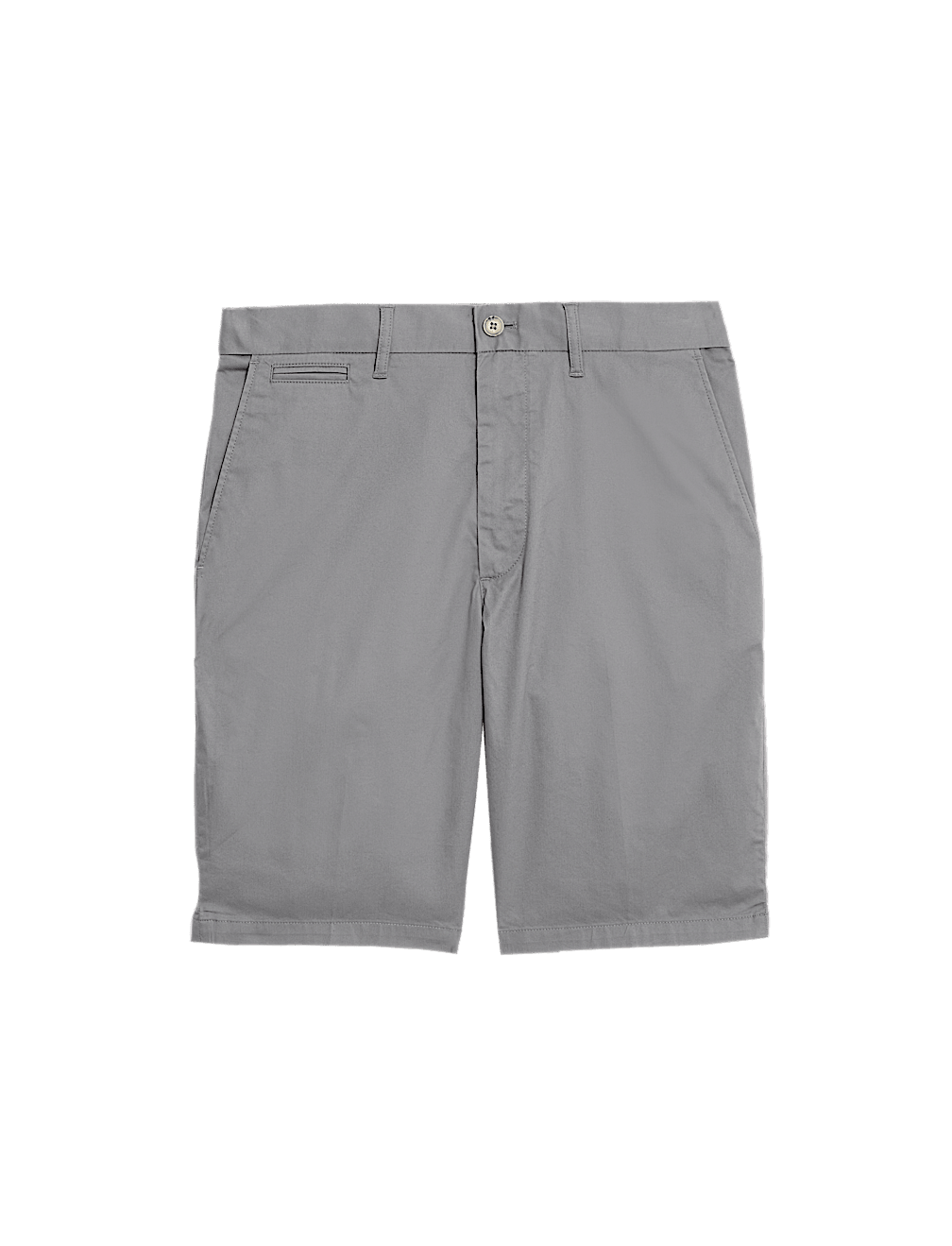 Cotton Mix Plain Regular Fit Chino Shorts