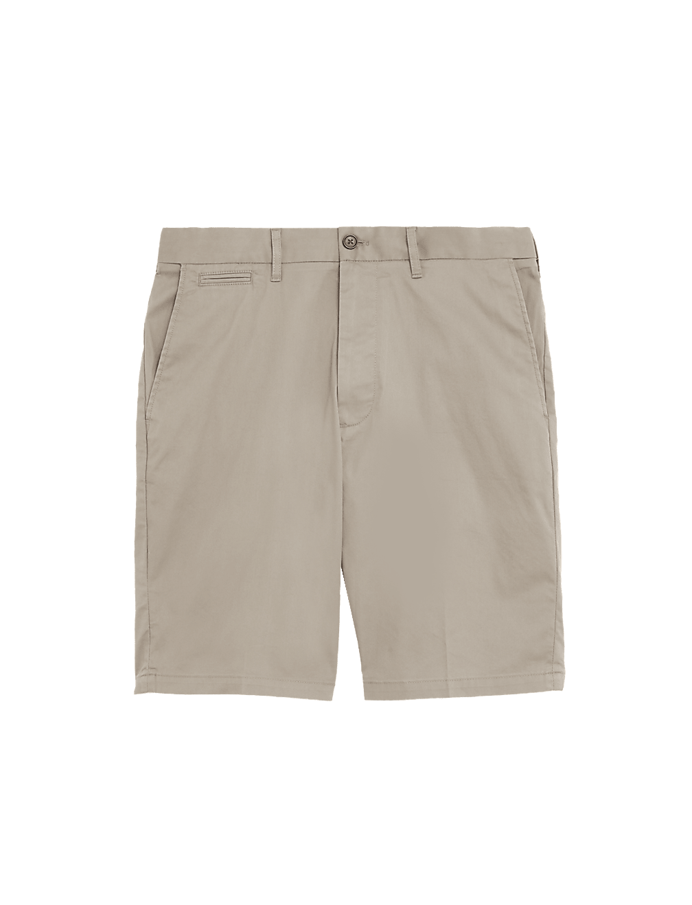 Cotton Mix Plain Regular Fit Chino Shorts