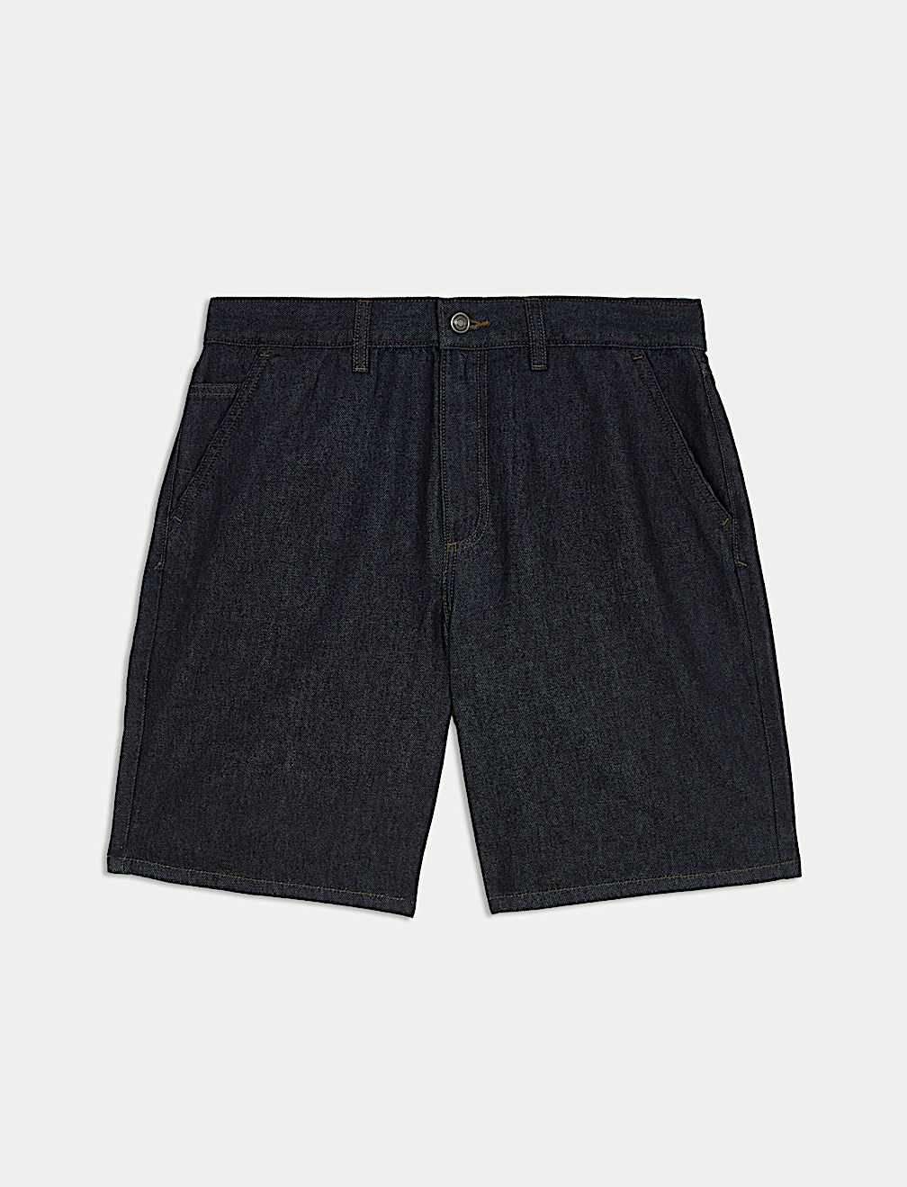 Straight Fit Lightweight Denim Shorts