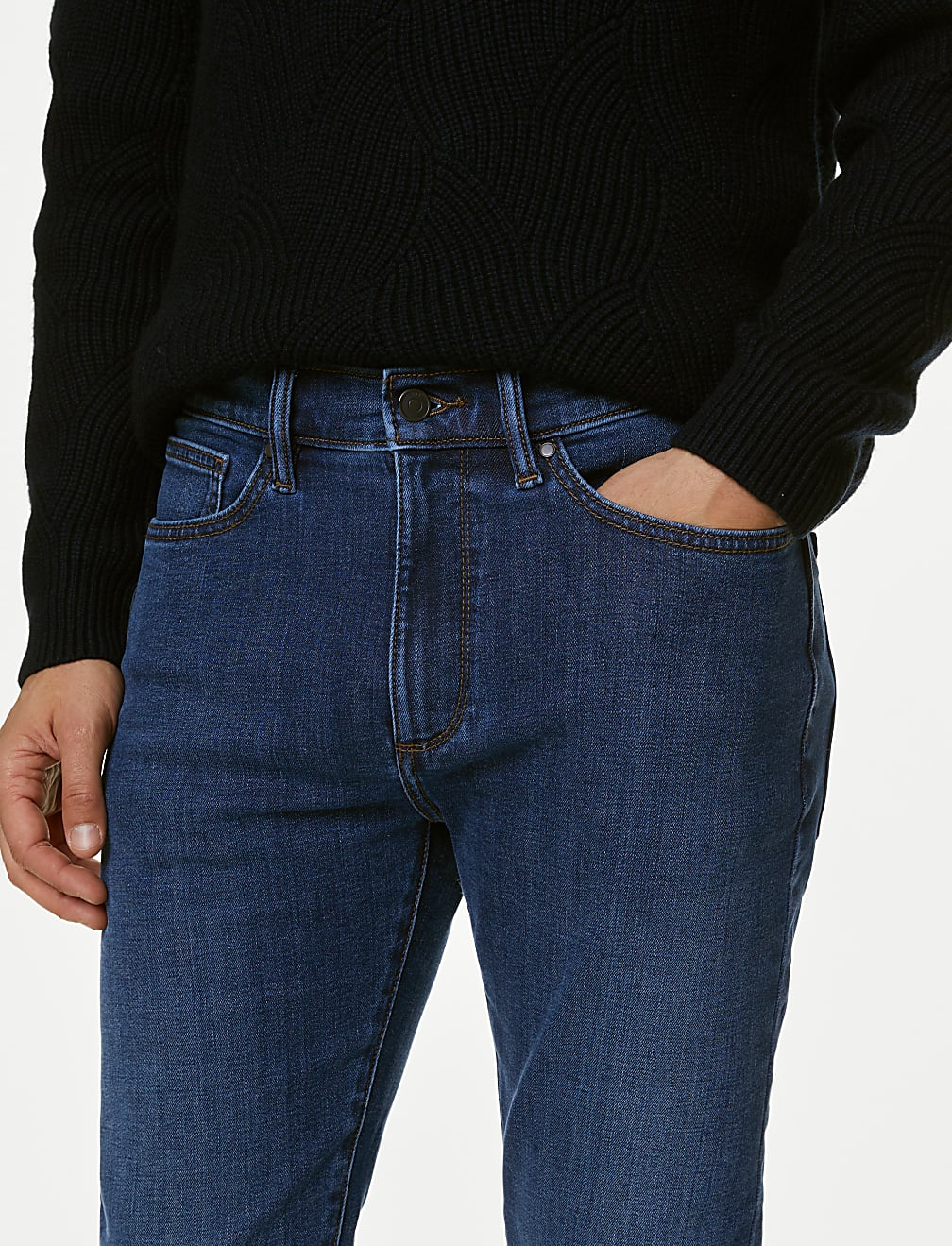 Slim Fit Stretch Jeans with Thermowarmth&trade;
