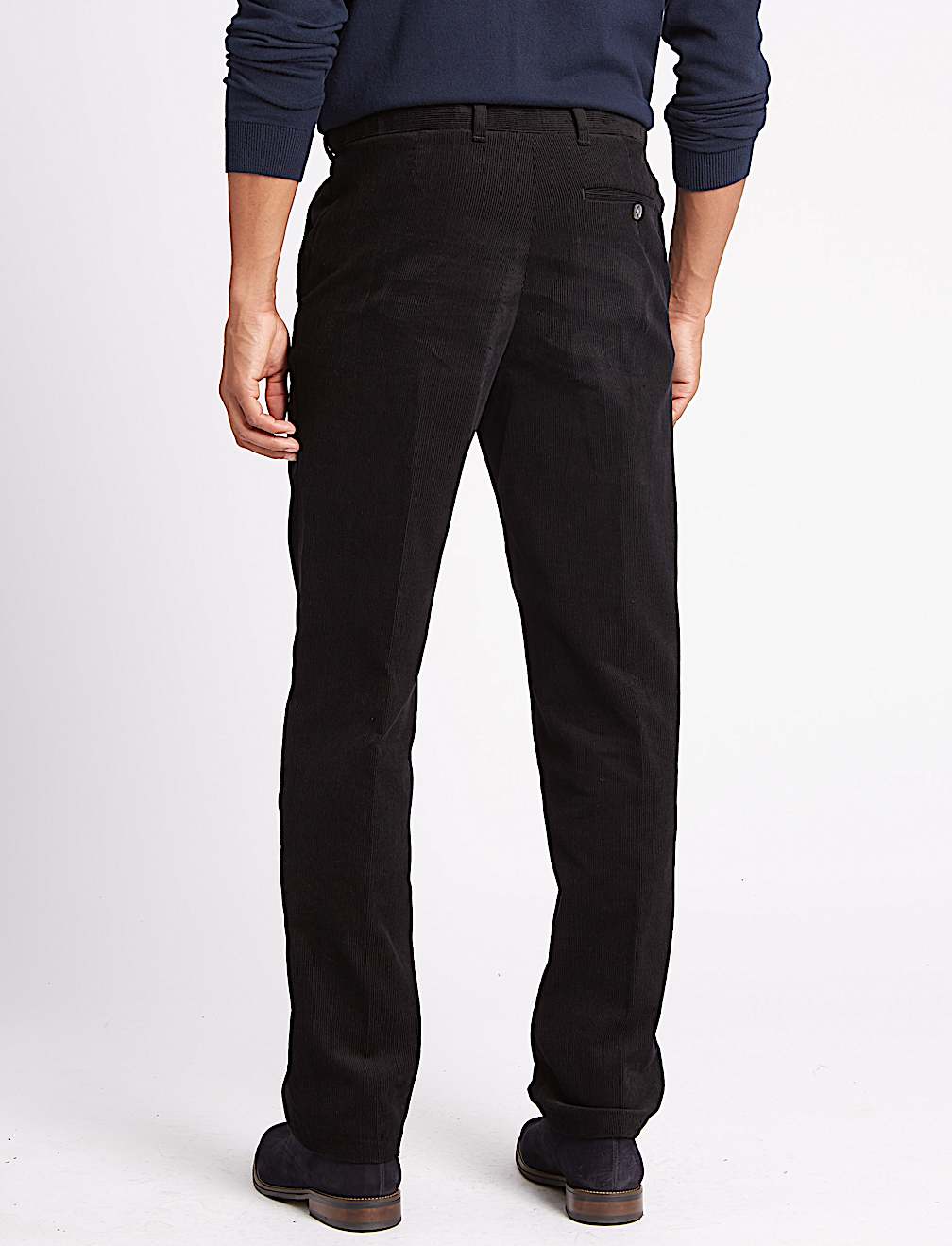 Regular Fit Pure Cotton Corduroy Trousers