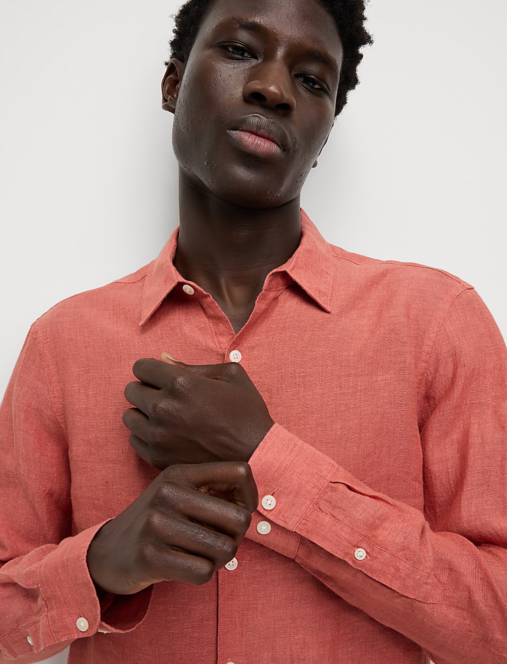 Regular Fit Pure Linen Shirt