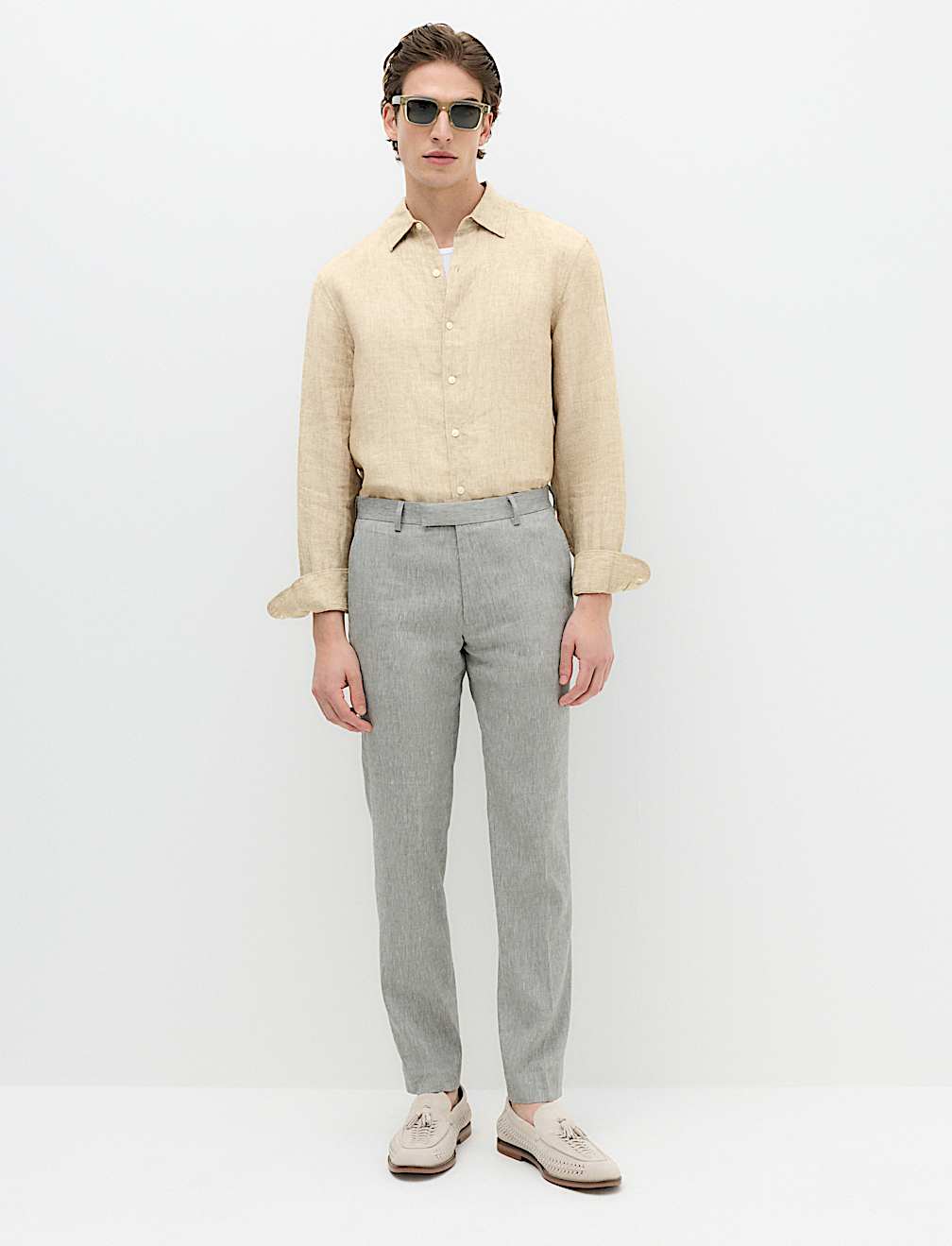 Regular Fit Pure Linen Shirt