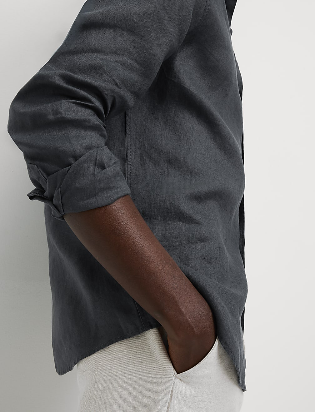 Regular Fit Pure Linen Shirt