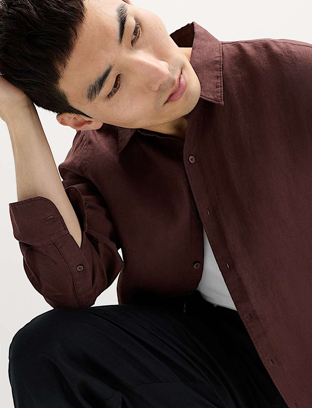 Regular Fit Pure Linen Shirt