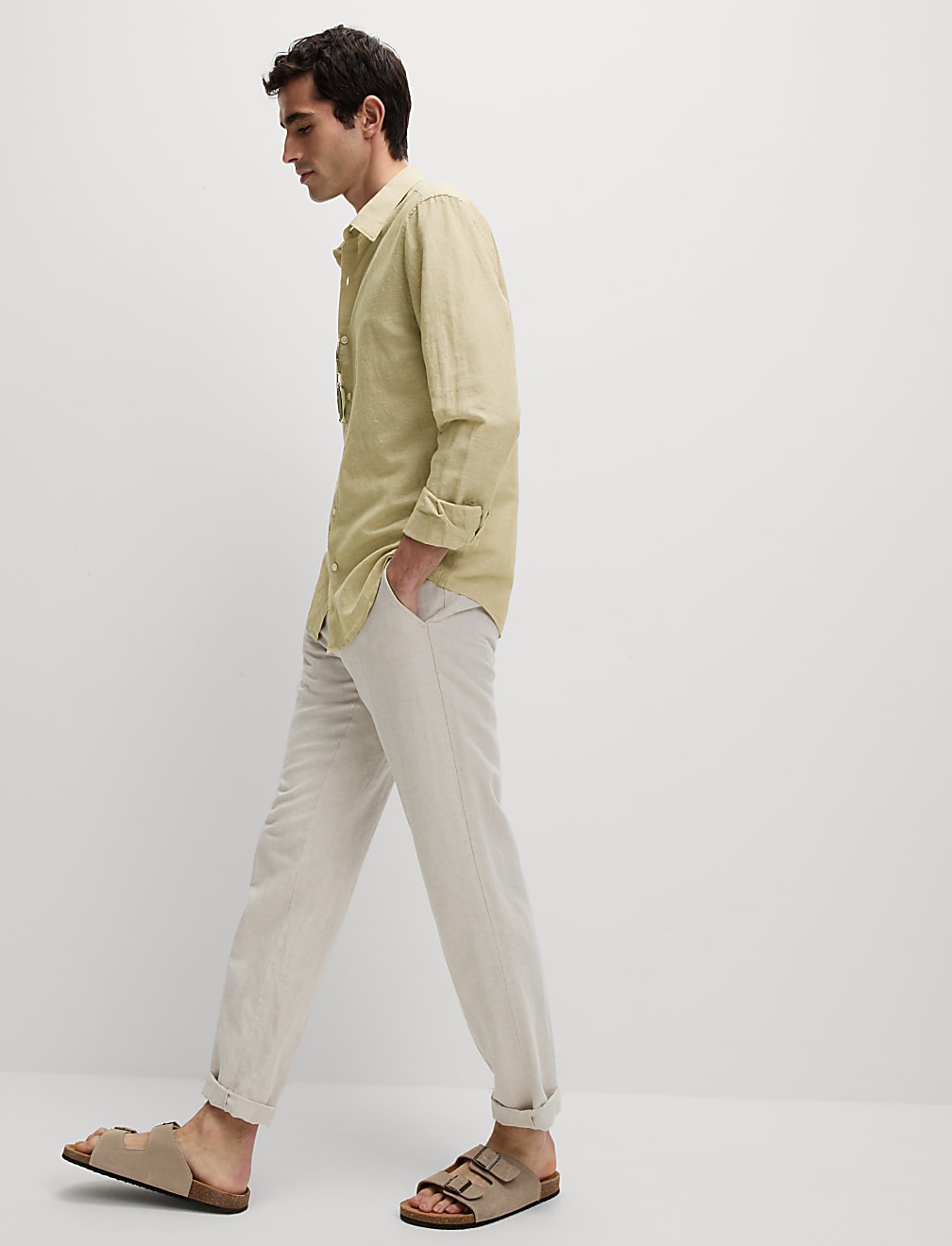 Cotton Linen Blend Shirt
