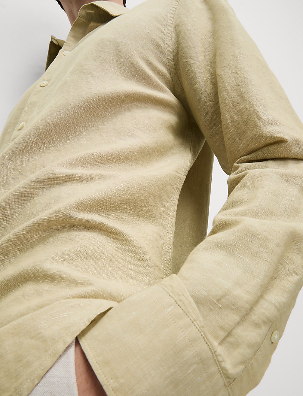 Cotton Linen Blend Shirt