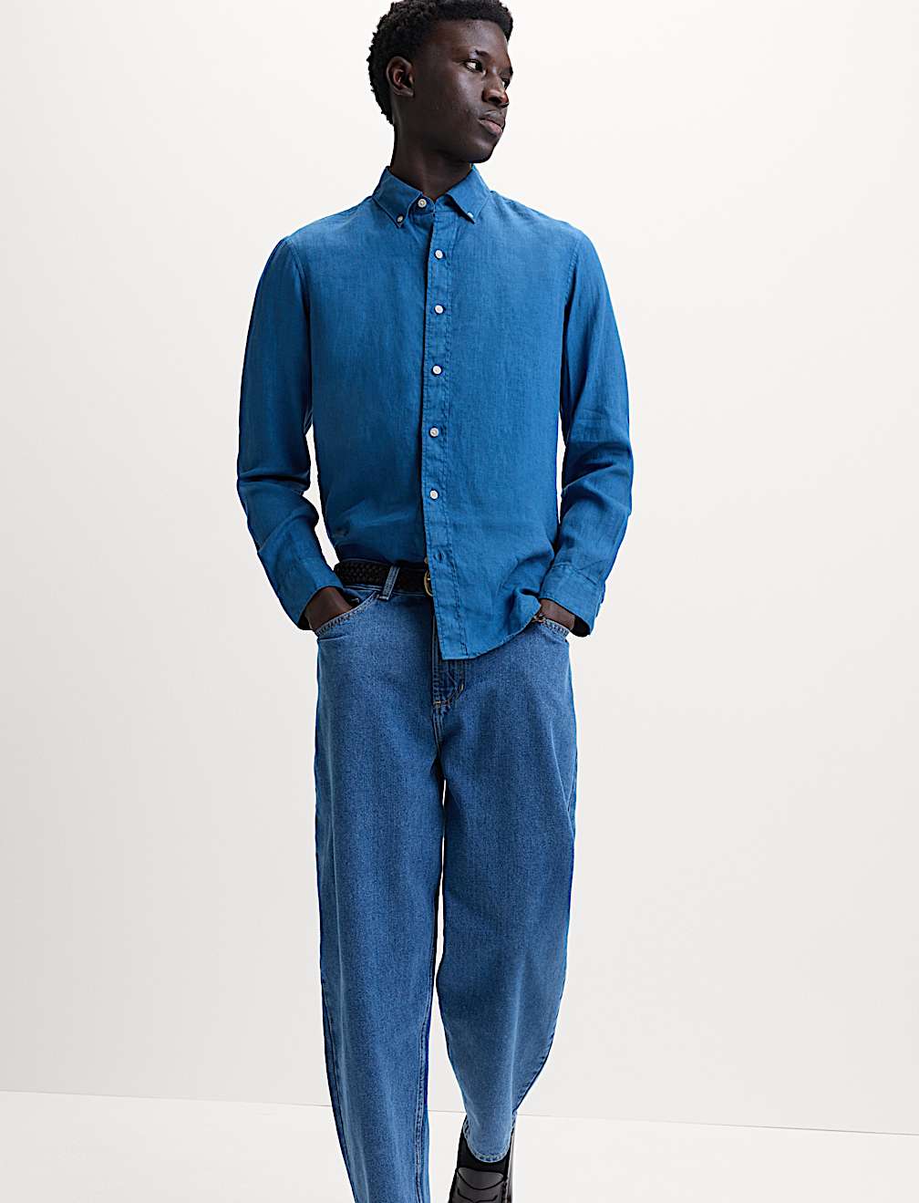 Pure Linen Garment Dye Shirt