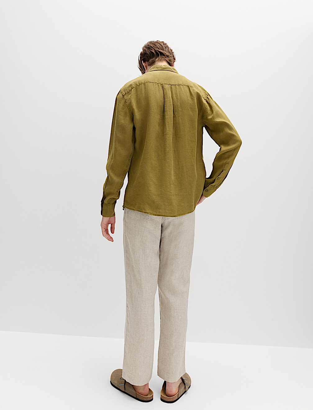 Pure Linen Garment Dye Shirt