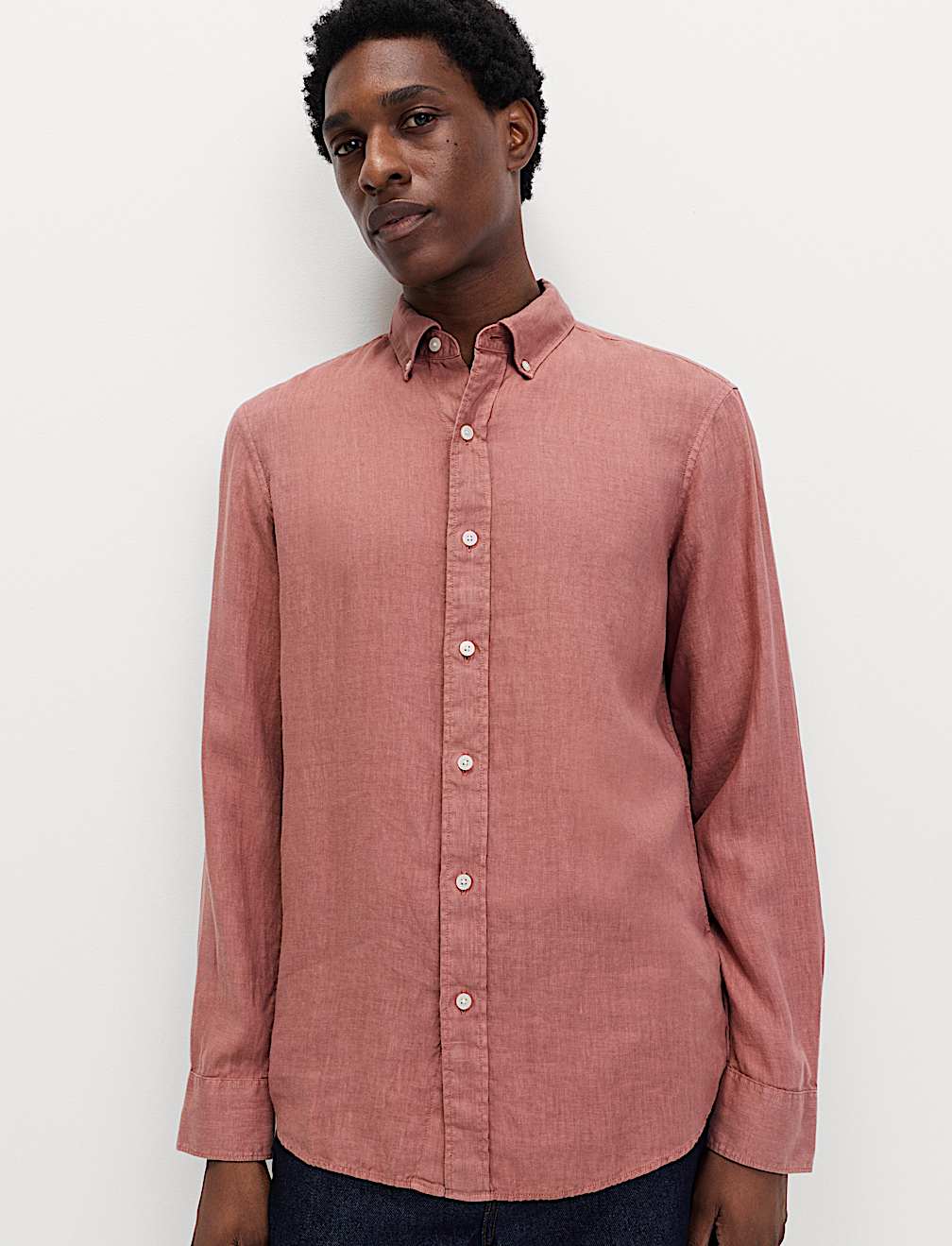 Pure Linen Garment Dye Shirt