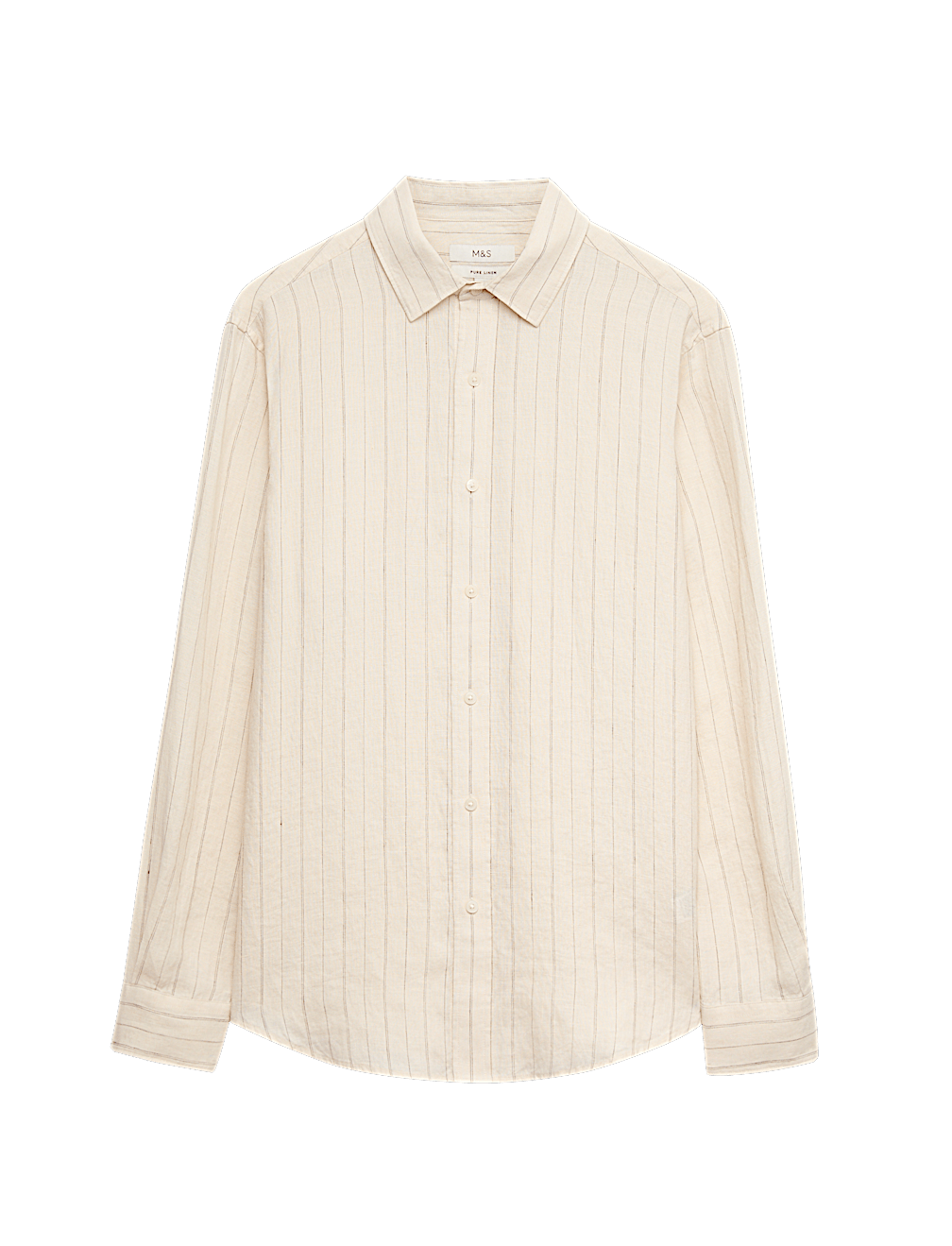 Regular Fit Pure Linen Striped Shirt