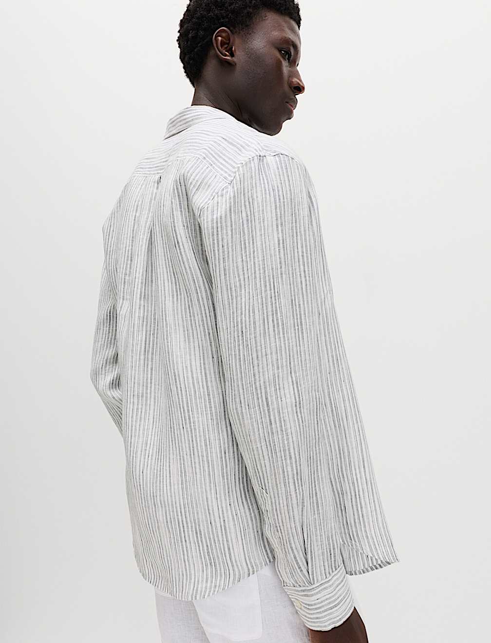 Pure Linen Striped Shirt