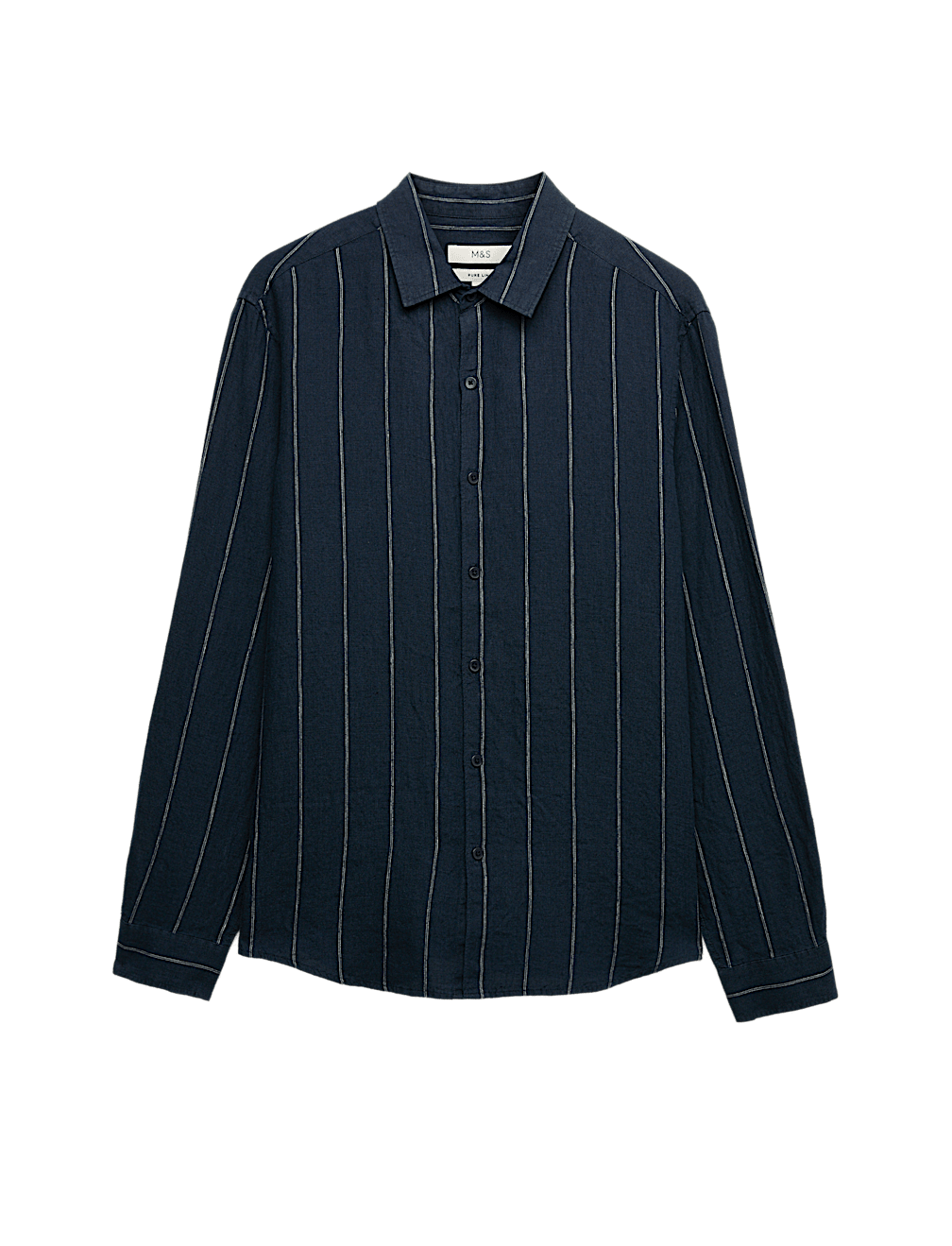 Regular Fit Pure Linen Striped Shirt