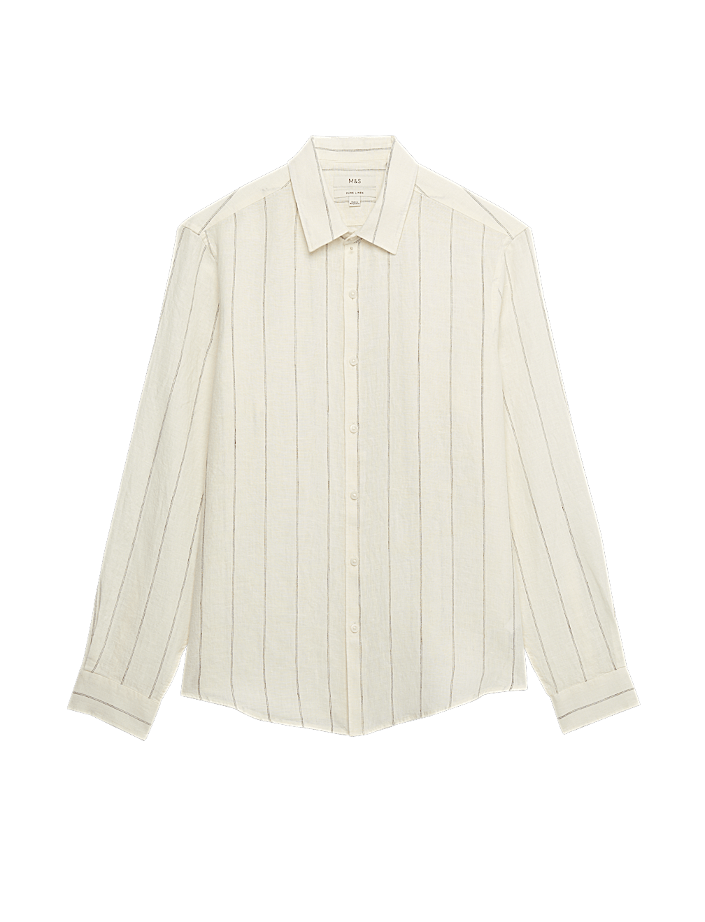 Regular Fit Pure Linen Striped Shirt