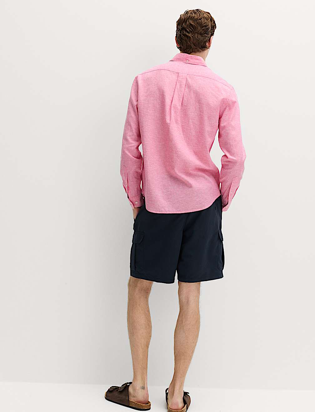 Regular Fit Cotton Linen Blend Shirt