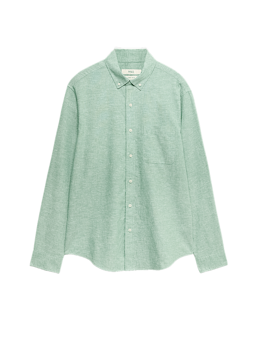 Regular Fit Cotton Linen Blend Shirt