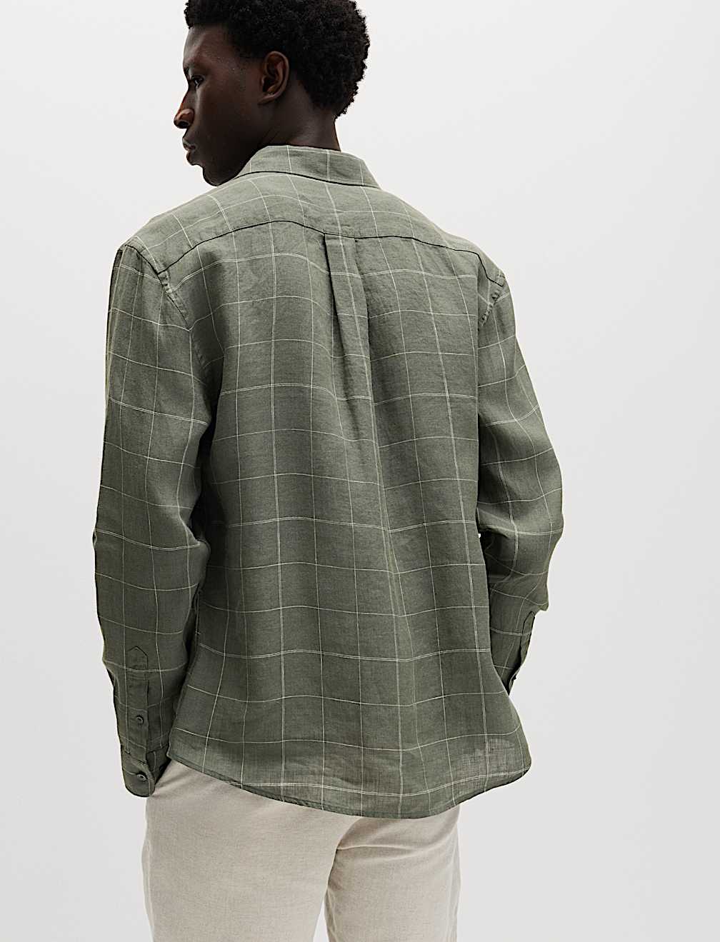 Pure Linen Check Shirt