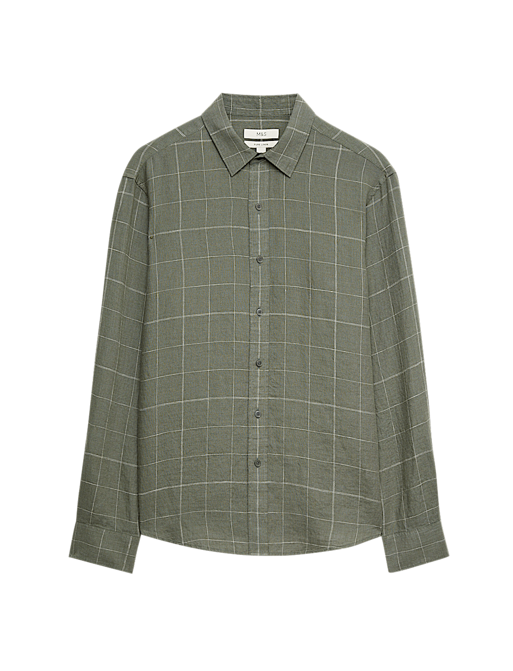 Pure Linen Check Shirt
