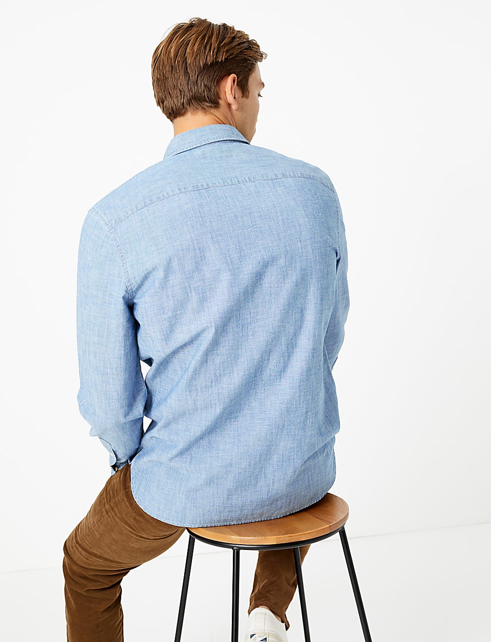 Cotton Chambray Denim Shirt