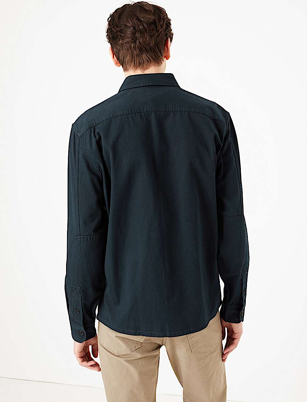 Pure Cotton Twill Overshirt