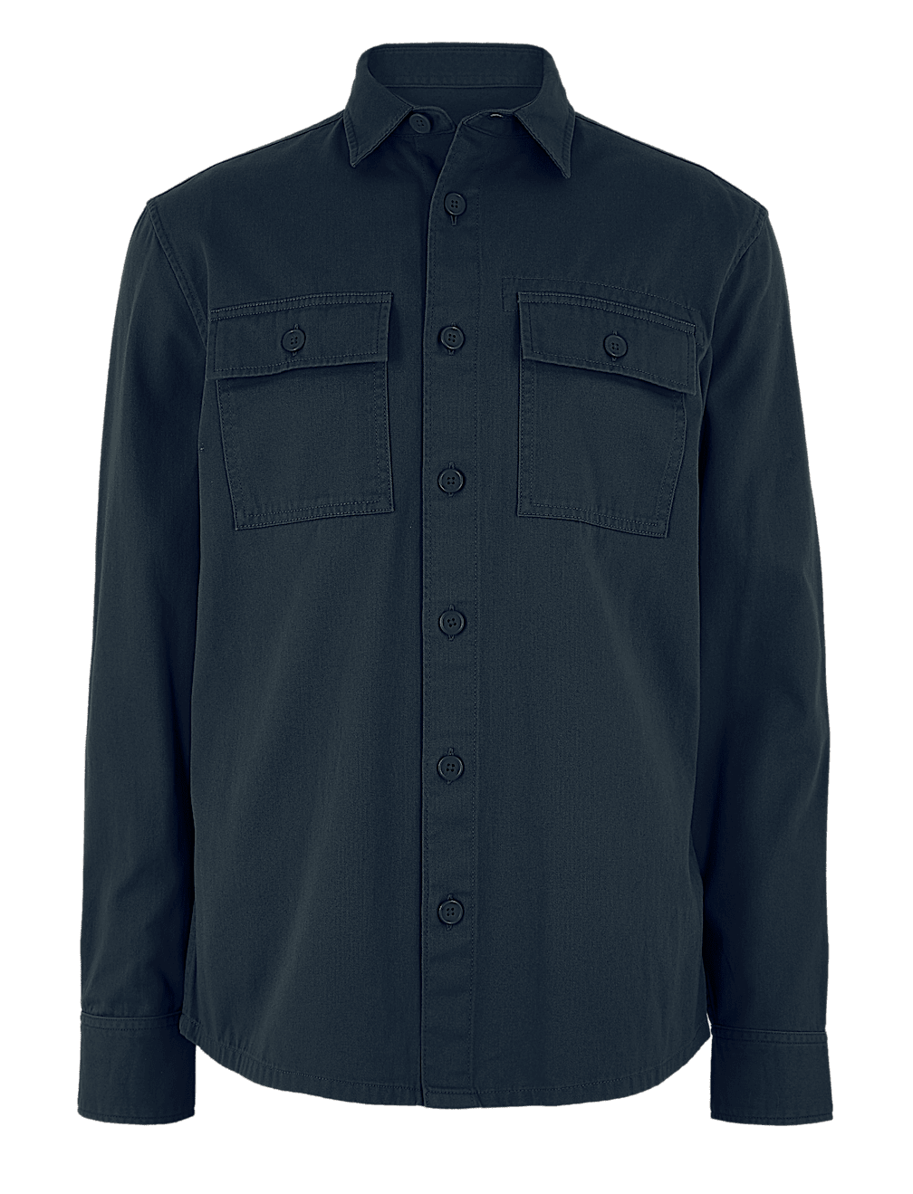 Pure Cotton Twill Overshirt