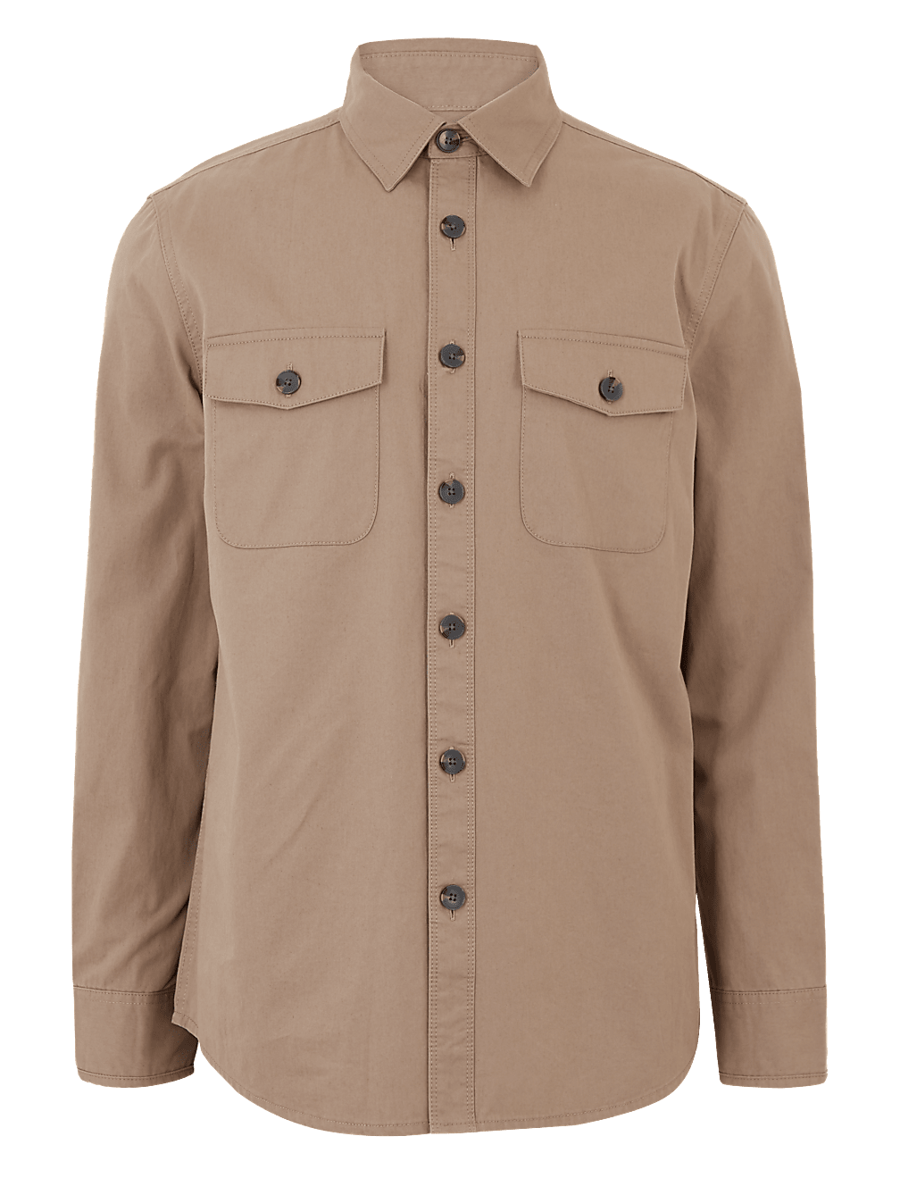 Pure Cotton Utility Overshirt